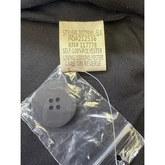 Lovestitch Cream Black Chevron Coat Large L NWT New - Picture 7 of 10